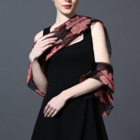 Elegantný šál hodvábu a viskózy 185 x 70 cm - rôzne farby