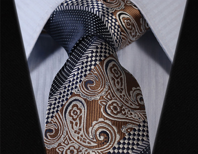 Hodvábna kravatová sada - kravata a vreckovka - vzor 32