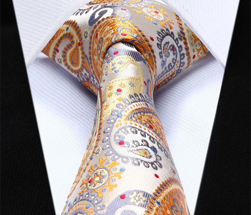 Hodvábna kravatová sada - kravata a vreckovka - vzor 31