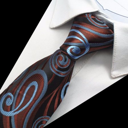 Hodvábny kravatový set - kravata + manžety + vreckovka - vzor03