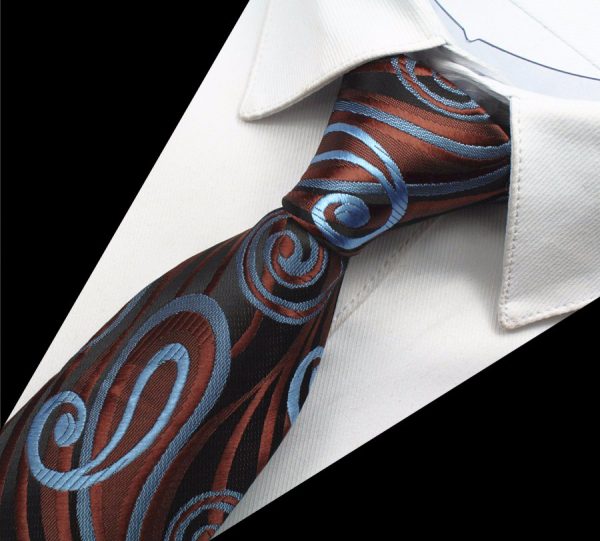 Hodvábny kravatový set - kravata + manžety + vreckovka - vzor03