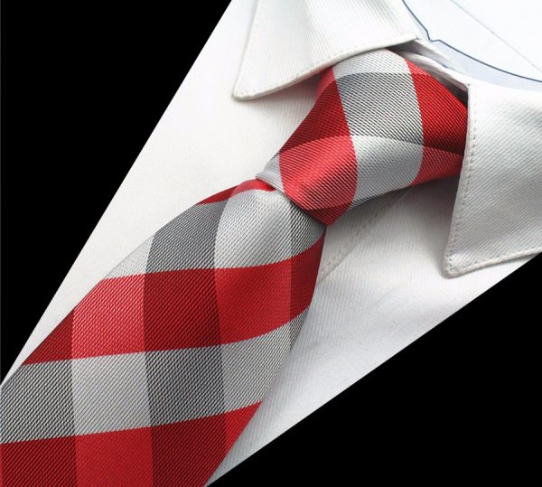 Hodvábny kravatový set - kravata + manžety + vreckovka - vzor08