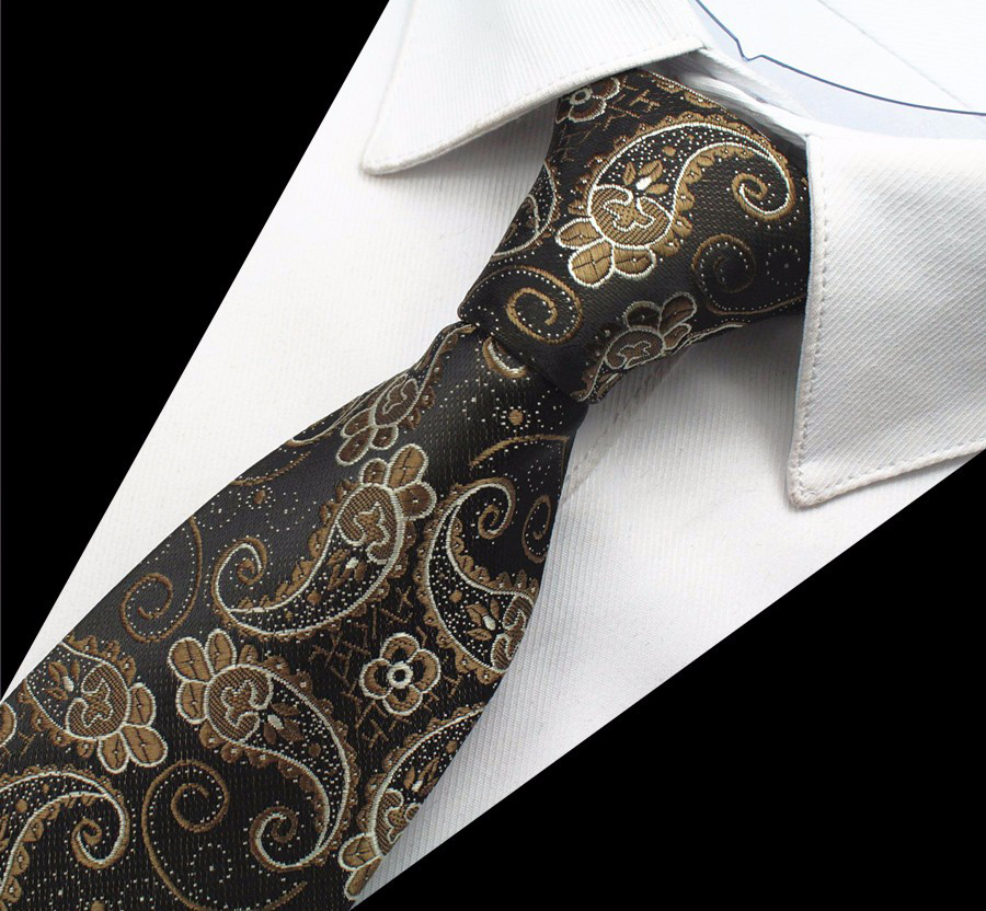Hodvábny kravatový set - kravata + manžety + vreckovka - vzor01