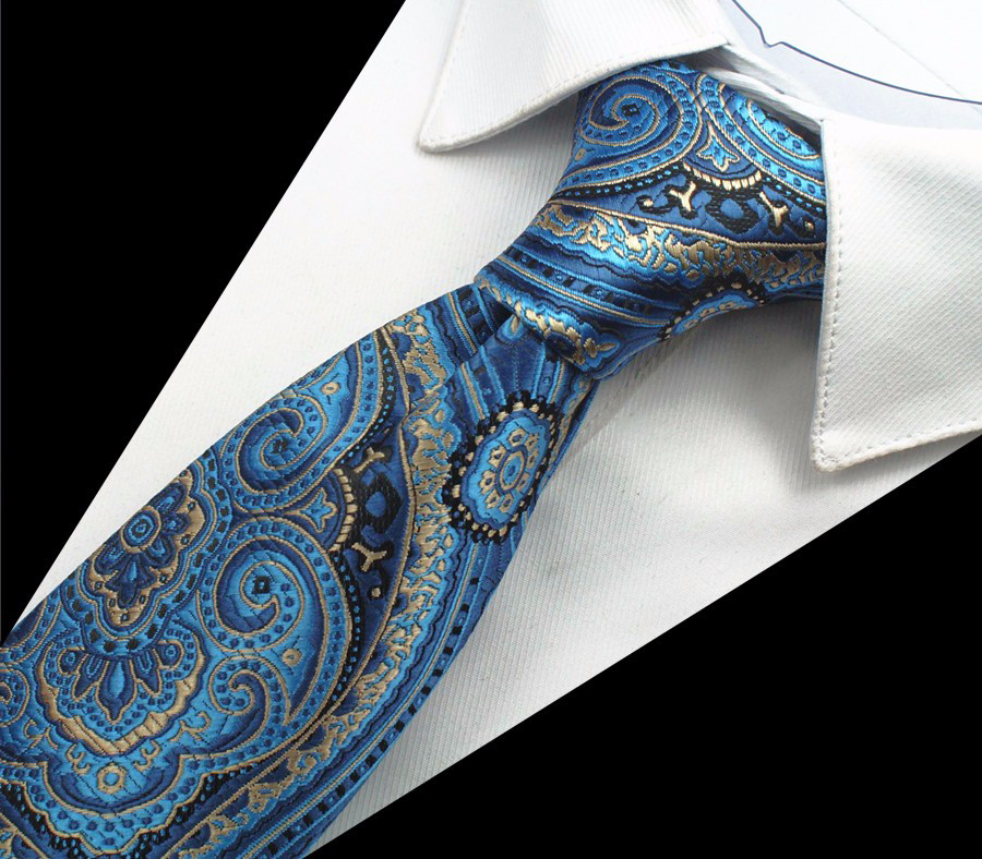 Hodvábny kravatový set - kravata + manžety + vreckovka - vzor09