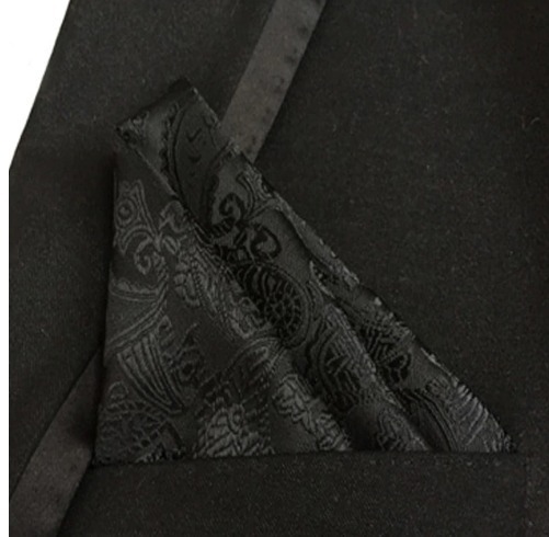 Hodvábna kravatová sada - hodvábna viazanka a vreckovka - vzor G