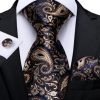 Kravatová sada - kravata, vreckovka a gombíky s luxusným vzorom