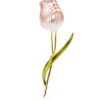 Smaltovaná brošňa v tvare ružového tulipánu