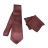 Hodvábna kravata a vreckovka v bordovej farbe, Slovenská výroba