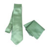 Hodvábna kravata a vreckovka v zelenej farbe, Slovenská výroba