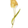 Roztomilá brošňa na šaty v podobe žltého tulipánu