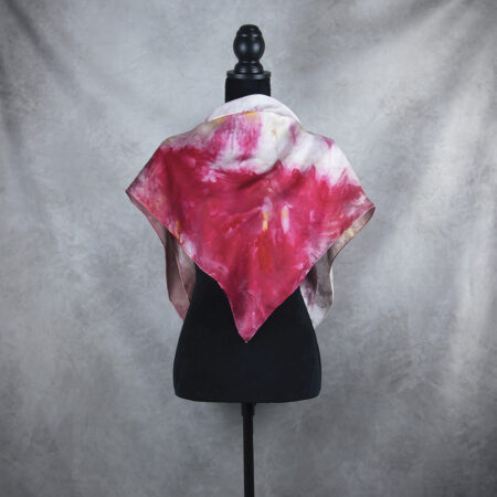 Handmade hodvábna šatka LIMITED_303, Vyrobená na Slovensku, 90 x 90cm