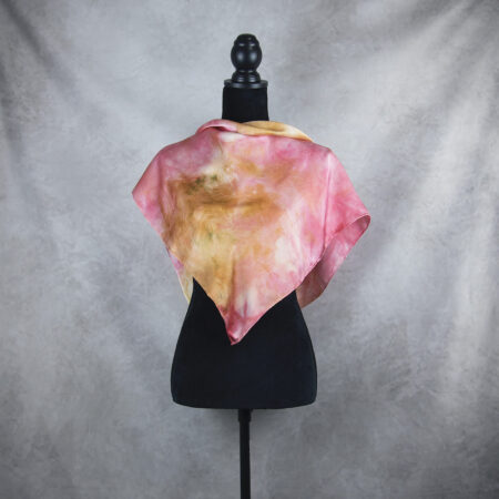 Handmade hodvábna šatka LIMITED_305, Vyrobená na Slovensku, 90 x 90cm