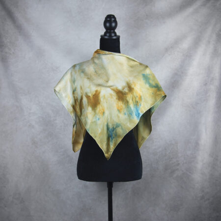 Handmade hodvábna šatka LIMITED_309, Vyrobená na Slovensku, 90 x 90cm