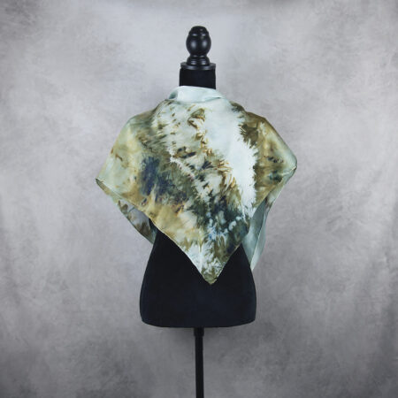 Handmade hodvábna šatka LIMITED_317, Vyrobená na Slovensku, 90 x 90cm