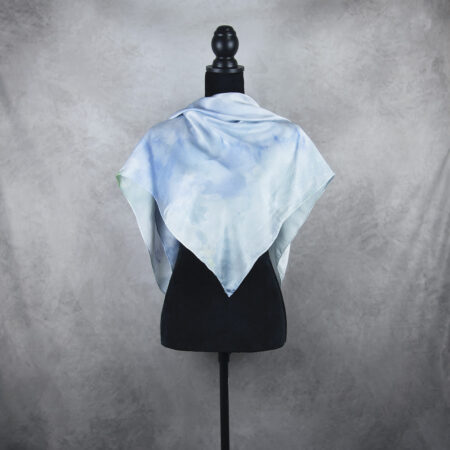 Handmade hodvábna šatka LIMITED_321, Vyrobená na Slovensku, 90 x 90cm