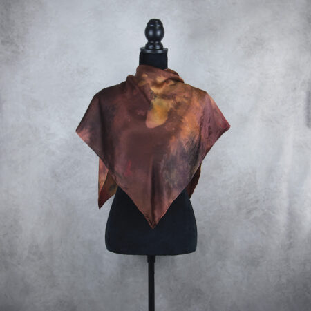 Handmade hodvábna šatka LIMITED_331, Vyrobená na Slovensku, 90 x 90cm