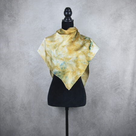 Handmade hodvábna šatka LIMITED_338, Vyrobená na Slovensku, 90 x 90cm