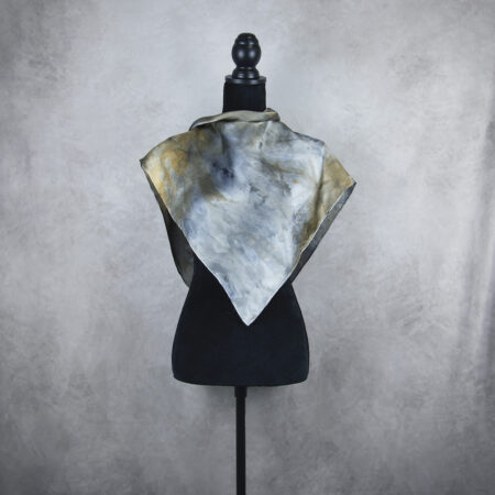 Handmade hodvábna šatka LIMITED_339, Vyrobená na Slovensku, 90 x 90cm