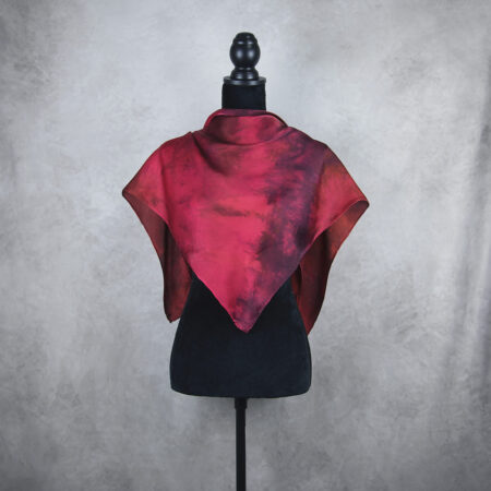Handmade hodvábna šatka LIMITED_348, Vyrobená na Slovensku, 90 x 90cm