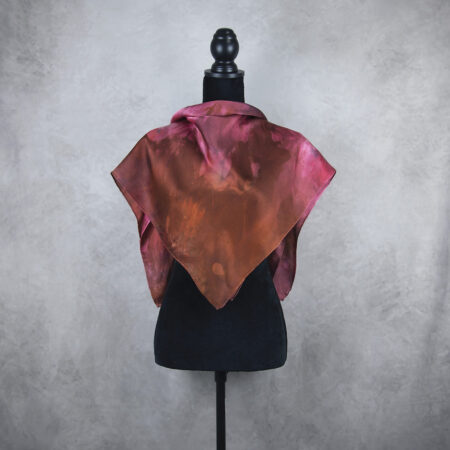 Handmade hodvábna šatka LIMITED_352, Vyrobená na Slovensku, 90 x 90cm
