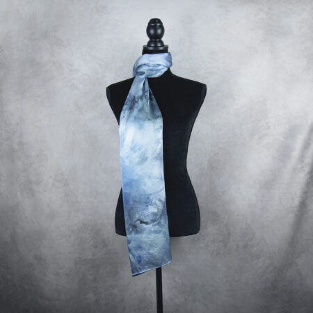 Handmade hodvábny šál LIMITED_36, Vyrobený na Slovensku, 175 x 45cm